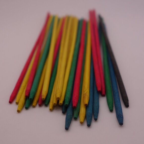 Cardinal Kids Collection Wooden Pick-Up-Sticks-And-Metal Jack'N Ball with Tin - Picture 11 of 12